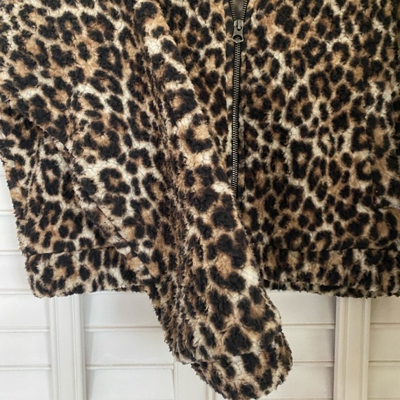 cheetah print teddy coat - Picture 4 of 5